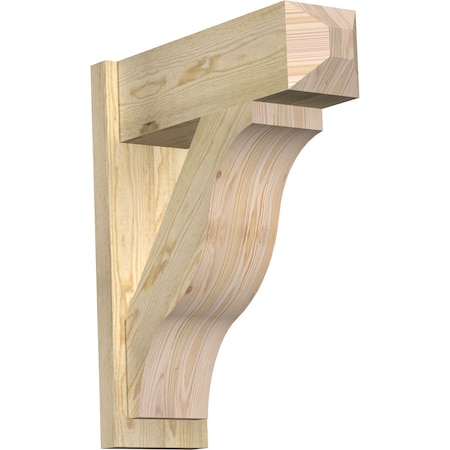 Ekena Millwork Funston Rough Sawn Craftsman Outlooker, Douglas Fir, 8"W x 24"D x 28"H OUT08X24X28FST04RDF